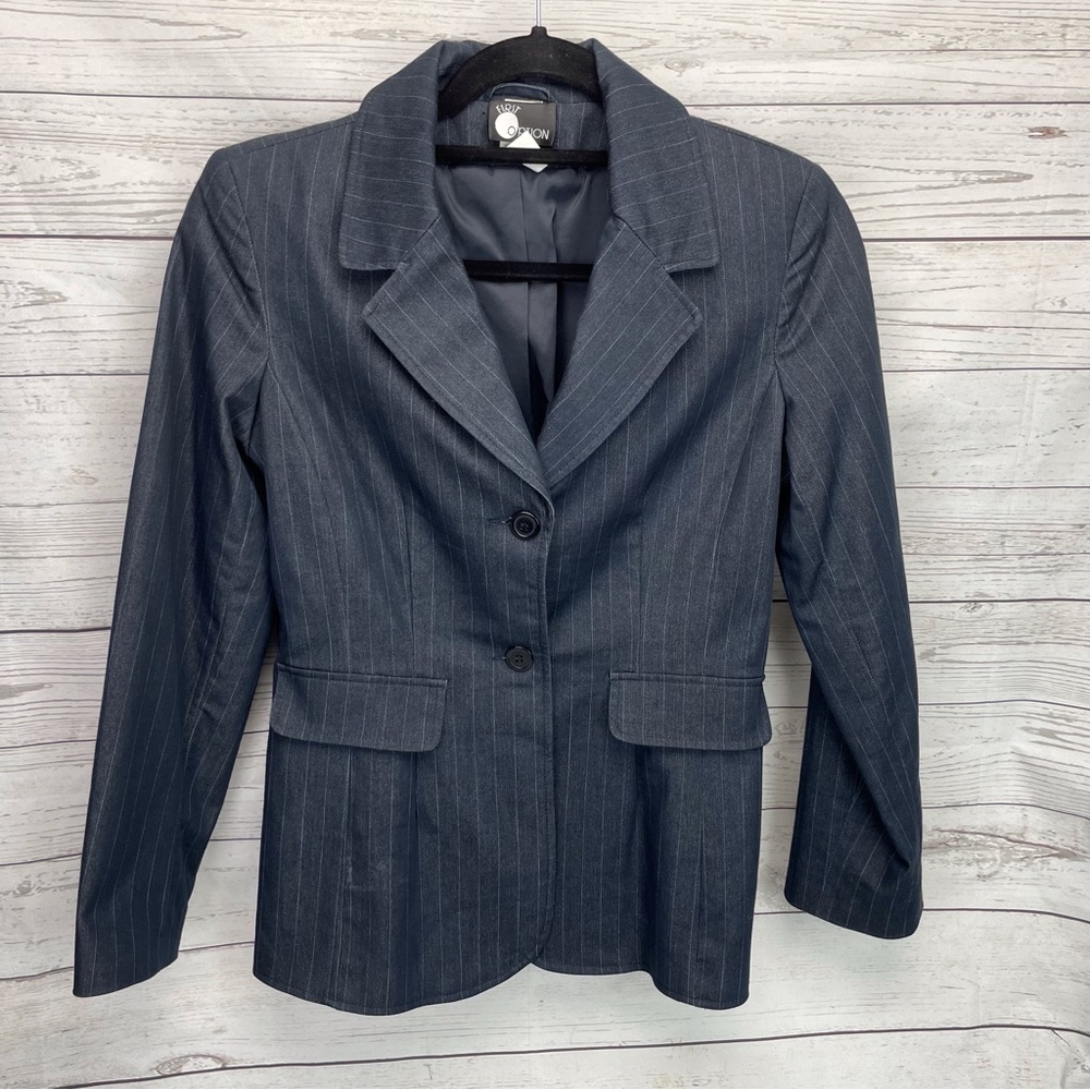 First Option Lined Blazer Jacket Coat sz s